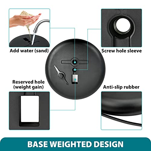 6Packs Sign Holder Stand 8.5 x 11 - Adjustable Heavy Duty Poster Sign Stands for Display 8.5 x 11 - Floor Standing Sign Holder for Vertical and Horizontal Sign Displayed(Black) - size: 8.5"x11" 6pack