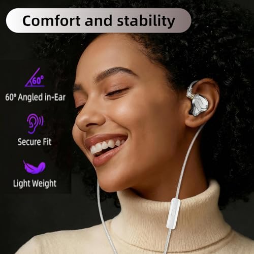KZ ZS10 PRO in Ear Monitor Headphones, 4BA+1DD 5 Hybrid Driver Gaming Earbuds Wired Earphones, HiFi Clarity Sound Immersive Bass IEMs for Gaming Musician Singer Audiophile (Blue Without Microphone) - color: Blue, style: without mic