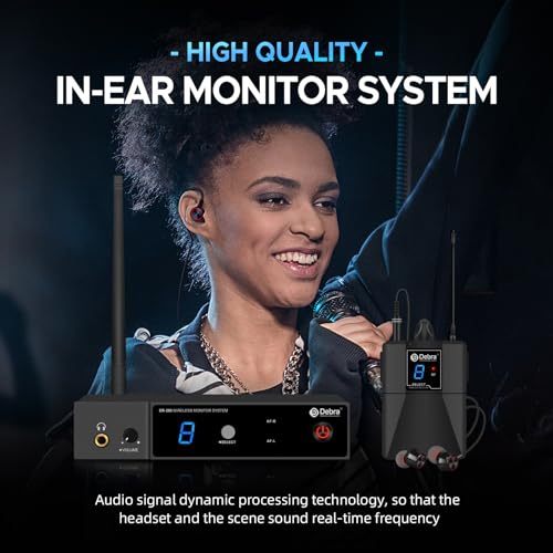 D Debra Bodypack with Earphone Only Suitable for ER-280 Wireless in Ear Monitor System, Can Not Be Used Alone (Only 1 Receiver) - size: Only 1 Receiver