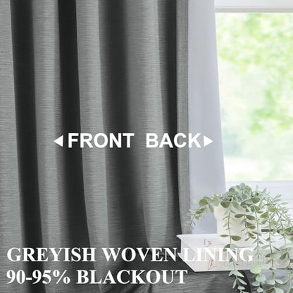 Vision Home Pewter Gray Velvet Pinch Pleated Blackout Curtains 40Wx84L Inch - color: Pewter Gray, size: 40"W x 84"L (Pack of 2)