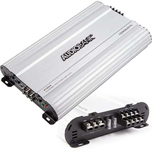 Audiobank 4 Channels 1600 WATTS Bridgedable Car Audio Stereo Amplifier P1604