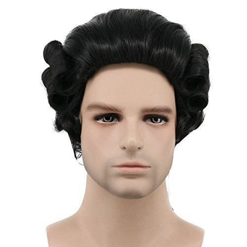 karlery Women and Men Long Wave Black Wig Halloween Costume Wig Anime | Cosplay Wig - color: Black