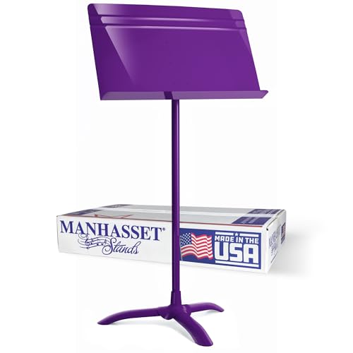 Manhasset 48 Symphony Music Stand for Sheet Music - Model 4801PUR - color: Purple, Glossy, size: Pack of 1