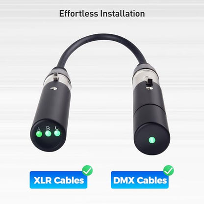 Cable Matters XLR Cable Tester, XLR Sniffer for Microphones and DMX | For DMX Lighting and Audio Equipment