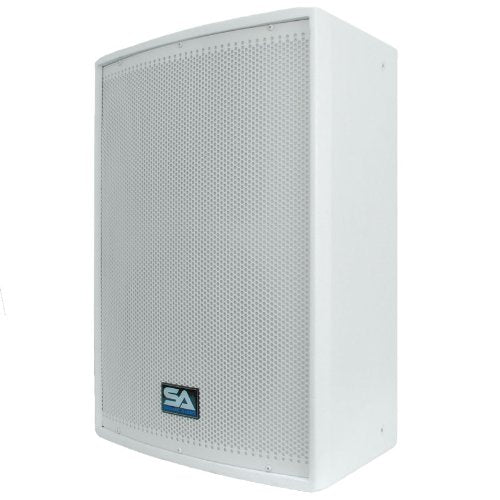 Seismic Audio - 30.5cm(12인치) 화이트 처치 PA/DJ 스피커 한 쌍 - 화이트 텍스처 페인트 모니터 - size: Pair