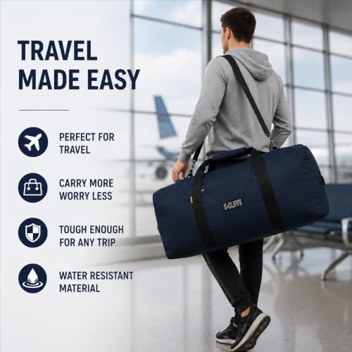 Heavy Duty Cargo Duffel Large Sport Gear Drum Set Equipment Hardware Travel Bag Rooftop Rack Bag - color: Navy, size: 42" x 20" x 20"