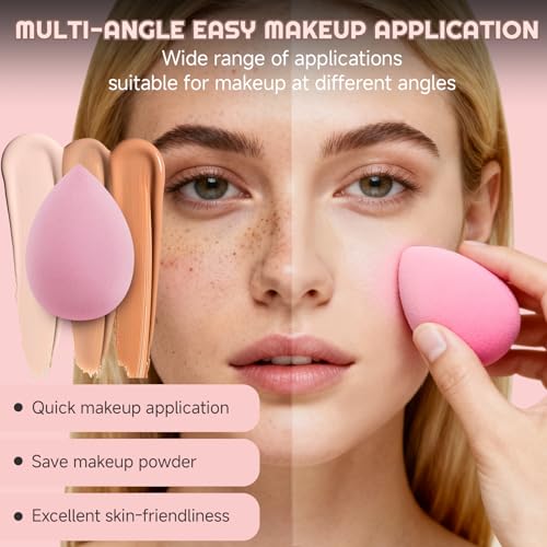 70Pcs Makeup Brushes Set, Pink Professional Makeup Brush Set Multi-functional Makeup Brush Kit, Eye and Face Makeup Brushes & Tools, Premium Synthetic Facial Makeup Accessories - color: Pink