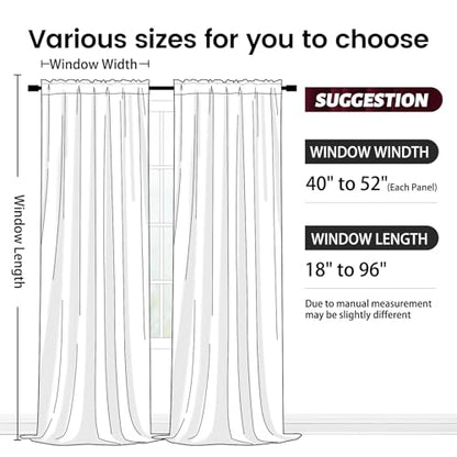 SimpleHome Red Velvet Curtains 90 Inches for Living Room Rod Pocket | Luxury Blackout Velvet Curtains,Thermal Insulated 2 Panels Room Darkening Drapes,Velvet Bedroom Curtains,W52 x L90,2 Panels - color: Red, size: 52"W x 90"L (Pack of 2)