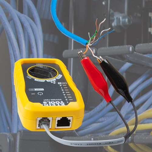 Klein Tools VDV500-705 Wire Tracer Tone Generator and Probe Kit for Ethernet, Internet, Telephone, Speaker, Coax, Video, and Data Cables RJ45, RJ11, RJ12 - style: Tone & Probe Test and Trace Kit