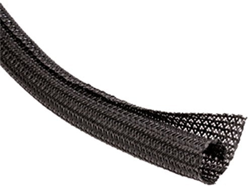 3/8" F6 Braided Wrap Around Sleeving - 10FT - Black - size: 0.375 Inch (3/8") - 10 Feet