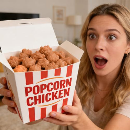 Artificial Popcorn Chicken, 20Pcs Fake Fried Chicken Nuggets Model, Realistic Food Props for Home Kitchen Party Display Photography Props