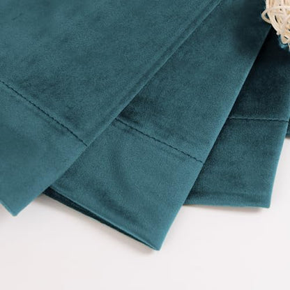 BGment Velvet Blackout Curtains for Living Room, 2 Panels, 42x84 Inch, Teal - color: Teal, size: 42"W x 84"L (Pack of 2)