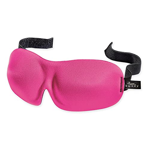 Bucky 40 Blinks No Pressure Eye Mask for Travel & Sleep - color: Hot Pink