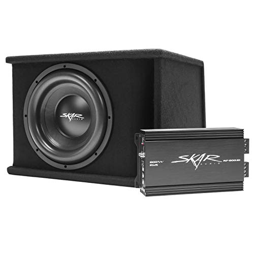 Skar Audio Single 12" Complete 1,200 Watt SDR Series Subwoofer Bass Package - Includes Loaded Enclosure with Amplifier - size: Single 12" D2 Loaded Enclosure with Amplifier
