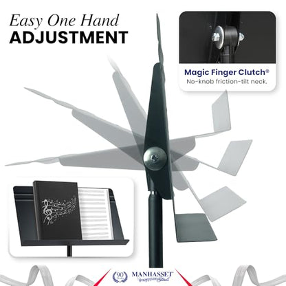 Manhasset 48 Symphony Music Stands for Sheet Music - Pack of 2 - color: Black, size: Pack of 2