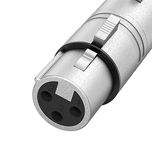 CableCreation XLR Female to Female, XLR 3 Pin Female to 3 Pin Female Microphone Line Adapter - size: F to F