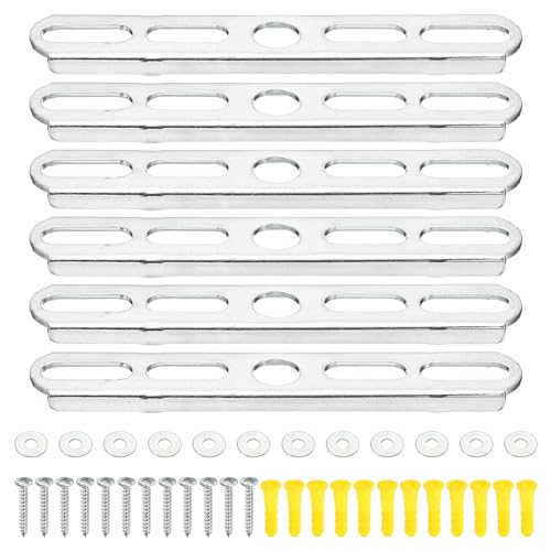 PATIKIL 110mm 4.3 Inch Ceiling Light Plate Kit, 6 Set Pendant Light Fixture Mounting Bracket Crossbar with Screw Nuts Accessories for Chandelier Wall Lighting - size: 110mm