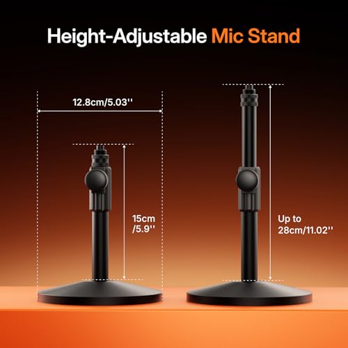 MAONO PD200W Hybrid Wireless Podcast Microphone for PC, Dynamic XLR USB Mic - color: Black