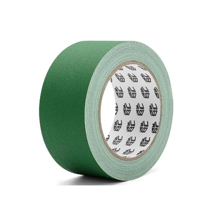 Bates- Gaffers Tape 2 Inch x 23 Yards, Gaffer Tape 2 Inch, Polyethylene-Coated Cloth, Non-Reflective, No Residue - color: Green, size: 2 Inch x 23 Yards