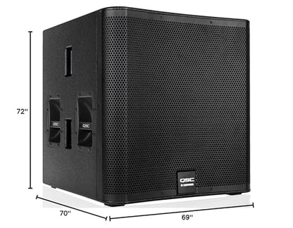 QSC E118SWBK 18" 800 Watt Passive Subwoofer Black