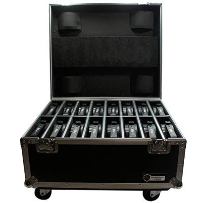 16 Space Slim Par Light Flight Case Slimpar Can Road Case Harmony Cases | DJ lighting fixture transport, stage gear travel storage, event production equipment protection, mobile entertainer hauling