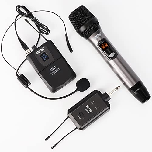 SGPRO SG-14B Wireless Handheld and Bodypack Microphone Set - color: SG-14B | Handheld and Bodypack Set