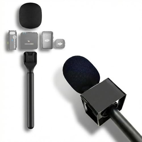 Wireless Microphone Handheld Adapter with Mic Flag Windshield - color: With Logo Flag