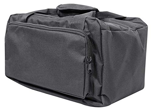 Rockville RLB80 Universal Travel Bag Fits 4x Slim Par Lights+Controller+Cables | Fits Controller, Removable Compartment Dividers, Zippered Front Pocket, Padded Handles, 3 lbs, Carry Case, Thick Padding