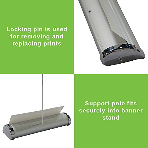 Mini Table Top Retractable Banner Stands – Fits 8.3in x 11.7in Banners - Includes 50 Banner Stands (Banners are not Included) - color: 50 Stands, size: Small