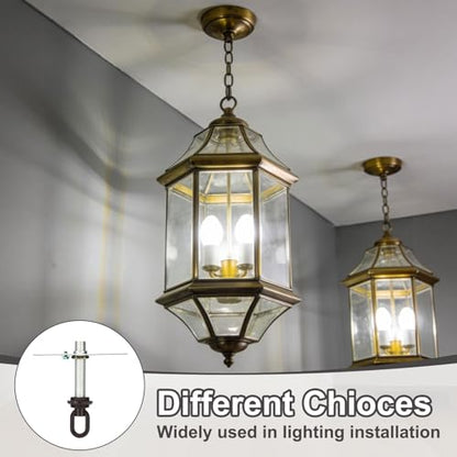 4" Universal Light Fixture Cross Bar Kit, 2 Set 1/4 IP Center Ceiling Light Plate Mounting Hardware Repair Set Dark Brown - color: Dark Brown