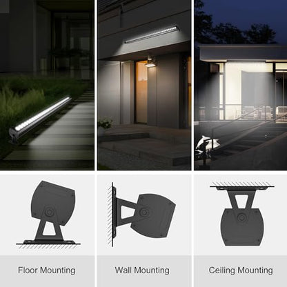 40″ LED Wall Washer Light Bar, 4000K Neutral White 36W Outdoor Light, IP65 120V AC Plug-in LED Flood Bar with 360° Adjustable Mount Brackets for Wall Wash Lighting, Landscape Uplighting - color: 4000K Neutral White