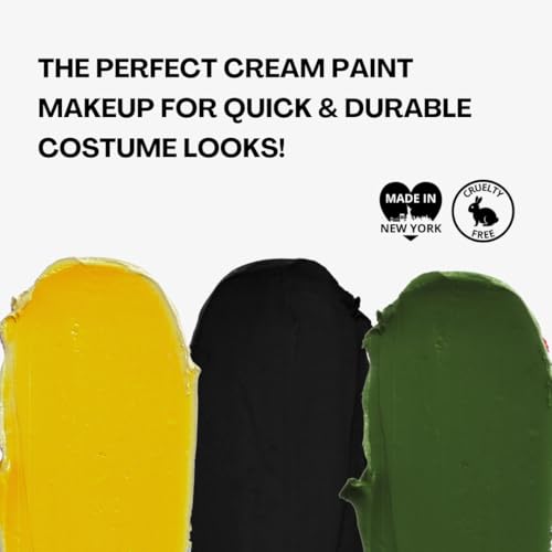 Mehron Makeup Tri-Color Halloween Makeup Palette - WITCH | 7 Shades of Mehron Greasepaint in 1 Easy to Use Palette. Perfect for Quick Costume Looks. Cruelty Free & Made in the USA. - color: As Shown