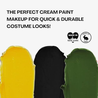 Mehron Makeup Tri-Color Halloween Makeup Palette - WITCH | 7 Shades of Mehron Greasepaint in 1 Easy to Use Palette. Perfect for Quick Costume Looks. Cruelty Free & Made in the USA. - color: As Shown