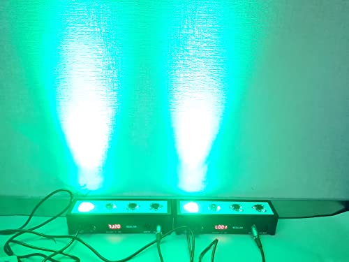 LED Par bar Wall wash Stage Light,SENLAN 4pcsX3W RGB 3-in-1 LED and Full Aluminum House of 7 Modes DMX512 for Disco/Party/Theater