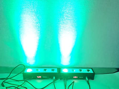 LED Par bar Wall wash Stage Light,SENLAN 4pcsX3W RGB 3-in-1 LED and Full Aluminum House of 7 Modes DMX512 for Disco/Party/Theater