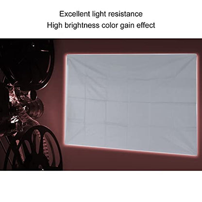 Projector Screen High Definition 4K Anti‑Light Foldable Portable Movies Screen for Home Theater Party Office Classroom Outdoor Indoor,Movie Projection Screen with inches