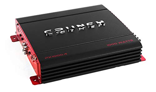 Crunch 4 Channel 1000 Watt Amp Car Truck Motor Vehicle Stereo Power Amplifier, PX 1000.4 - style: Red