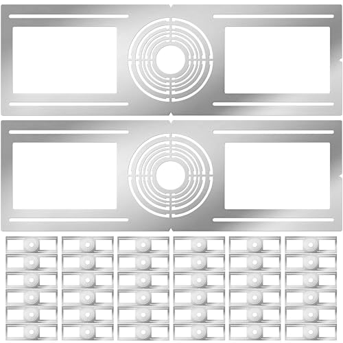New Construction Mounting Plate, 36PC, 2-3-3.75-4-5-6 Inch, LED Recessed Lighting Housing Plate for New Construction and Remodeling, Shallow Recessed Led Lighting Plate - size: 36PC