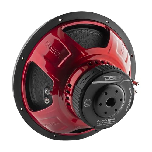 DS18 GEN-X154D Subwoofer in Black - 4 Layer Black Aluminum Voice Coil, 15", 1,100W Max Power, 500W RMS, Dual 4 Ohms, DVC - Powerful Car Audio Bass Speaker (1 Speaker) - style: 15-Inch