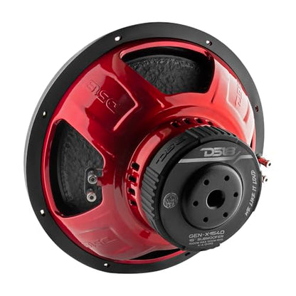 DS18 GEN-X154D Subwoofer in Black - 4 Layer Black Aluminum Voice Coil, 15", 1,100W Max Power, 500W RMS, Dual 4 Ohms, DVC - Powerful Car Audio Bass Speaker (1 Speaker) - style: 15-Inch