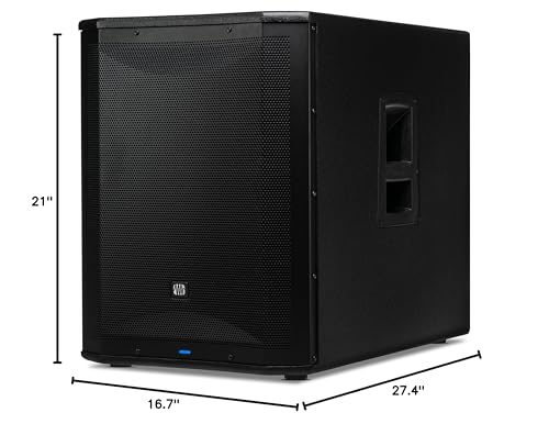 PreSonus AIR XD Sub 15 Active Extended Definition Subwoofer | 2000W Class D amplifier with 15-inch driver and DSP presets for live sound, mobile rigs and permanent installs - size: 15" Subwoofer