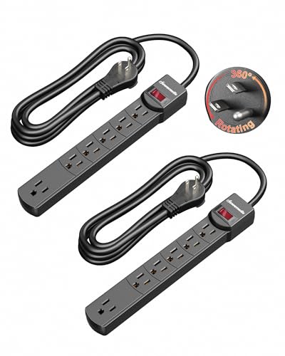 DEWENWILS 6FT Long Power Strip with Large Spacing Sockets - style: 6ft with Large Spacing Sockets