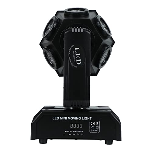 DJ Lighting Lamp Stage Light Party Lights 12x12w RGBW 4 in 1 Football Led Beam Moving Head Dj Disco Stage Wash Light Dmx512 13/15 Channels Effect Lighting for KTV Disco Party Wedding Concert
