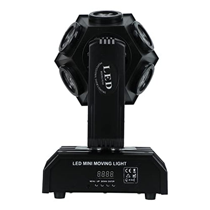 DJ Lighting Lamp Stage Light Party Lights 12x12w RGBW 4 in 1 Football Led Beam Moving Head Dj Disco Stage Wash Light Dmx512 13/15 Channels Effect Lighting for KTV Disco Party Wedding Concert