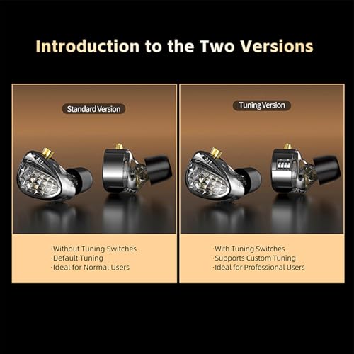 KZ ZA12 in Ear Monitor Headphones,2DD+4BA Hybrid Wired Earbud,Gaming Earbud - color: Matte Black, size: With Microphone