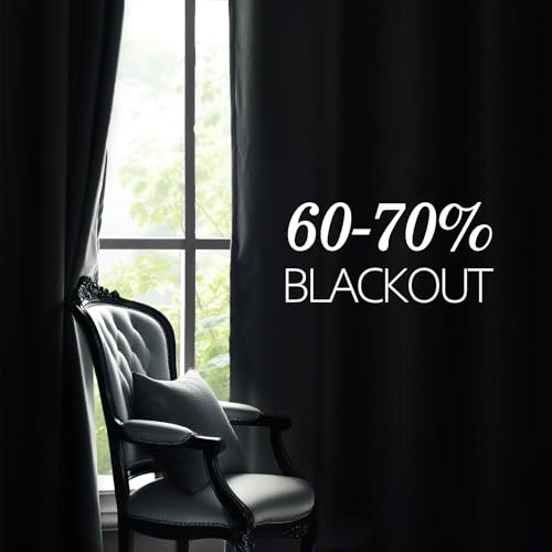 JIUZHEN Grey Velvet Blackout Curtains 84 Inch for Living Room/Bedroom - color: Grey, size: 42"W x 84"L (Pack of 2)