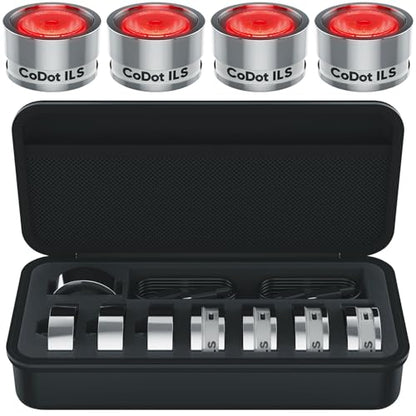 Chauvet DJ CoDot ILS 4-Pack LED Illuminators Wash Up-Lights+Case+Home Speakers