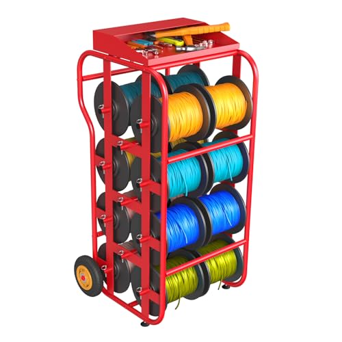 Wire Spool Rack for Electrical Industrial & Retail Use | Cable Caddy,Portable Wire Holder,Multi-Spool Wire/Cable Dispenser