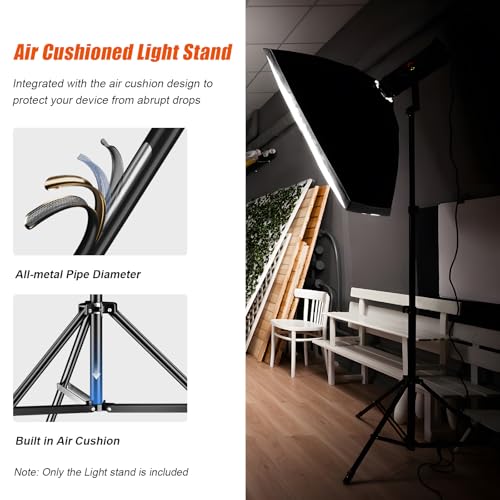 Godox Light Stand 240CM/94 in Photography Light Stand | with 1/4” Universal Screw Carry Bag Portable for Photography Studio Portrait Shooting - size: 94.5in