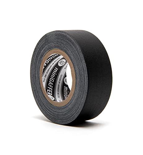 DGTAPE 1in X x 11ya - Black Mini Gaffer Tape. PRO Medium Grade & No Residue. UV Blacklight Tape. Micro Gaffer Tape for Social distancing + Marking Floor (trueGAFF25/9/B - 1inX11ya) - color: Black, size: 1in X 11ya